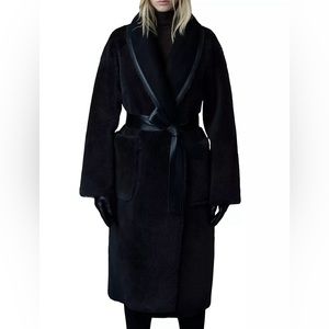 Mackage Hanna Reversible Leather and Shearling Coat (Original Price $3,250)